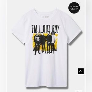 Torrid Fall Out Boy Classic Fit Cotton Crew Tee Size 1X